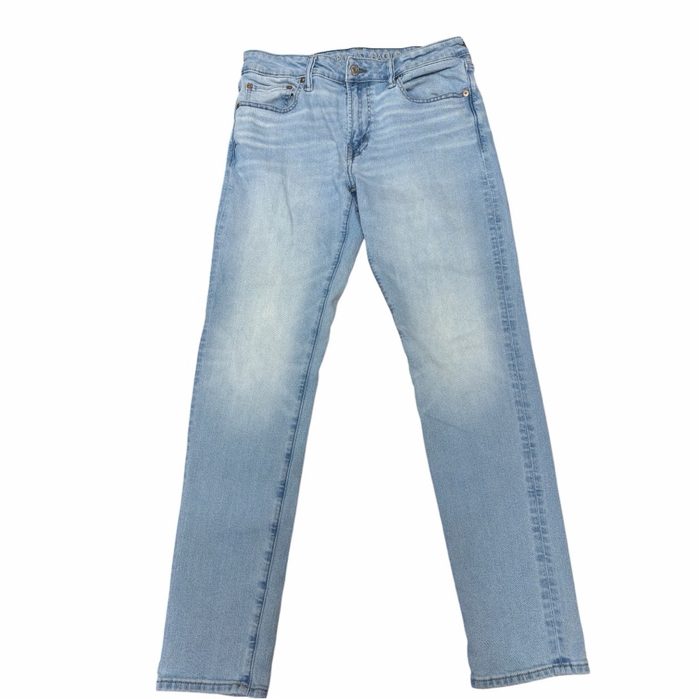 American Eagle AirFlex Athletic Skinny Jeans 32x32 Light Wash Stretch Denim